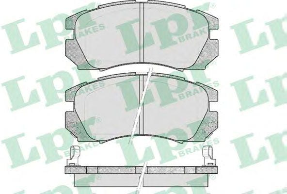 LPR 05P479 Колодки тормозные SUBARU IMPREZA 2.0 94-00/LEGACY 2.0 92-94 передние