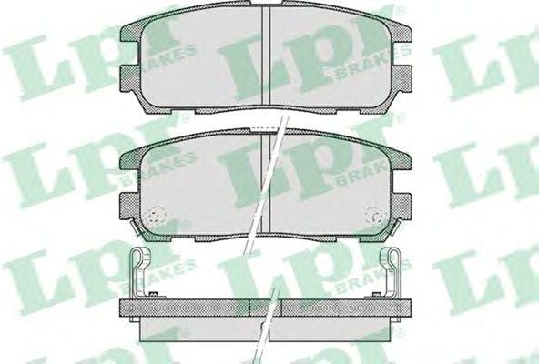 LPR 05P524 Колодки тормозные GREAT WALL HOVER/ISUZU TROOPER/OPEL FRONTERA/MONTEREY задние