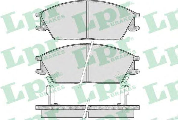 LPR 05P542 Колодки тормозные дисковые