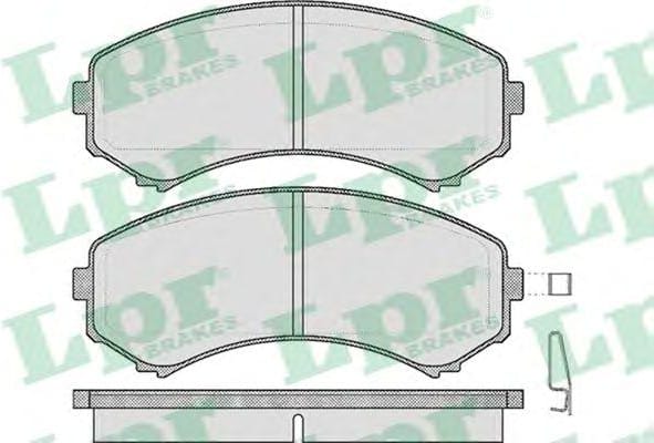 LPR 05P569 Колодки тормозные MITSUBISHI PAJERO III LONG WAGON 00>06 3.5/2.5TD передние