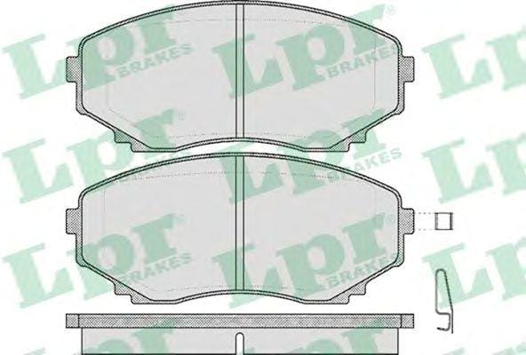 LPR 05P570 Колодки тормозные MAZDA MPV 99- передние с инд.износа