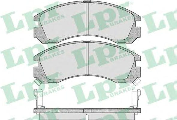 LPR 05P578 Колодки тормозные MITSUBISHI OUTLANDER 03>/PAJERO 90>00/00> передние