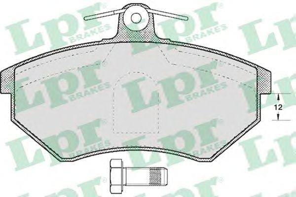 LPR 05P600 Колодки тормозные дисковые