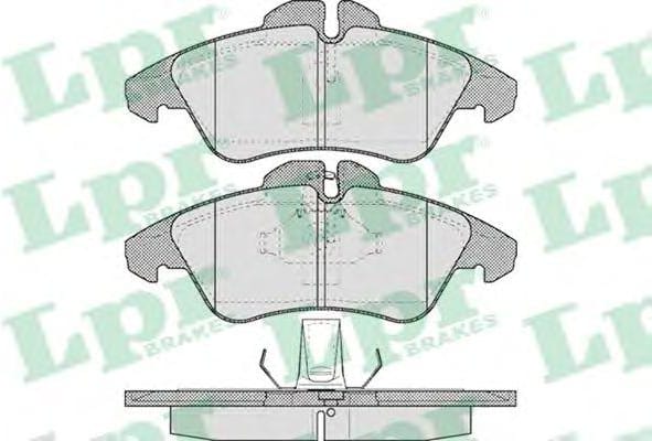 LPR 05P608 Колодки тормозные MERCEDES SPRINTER (901-904) 95>06/VOLKSWAGEN LT 28-46 передние