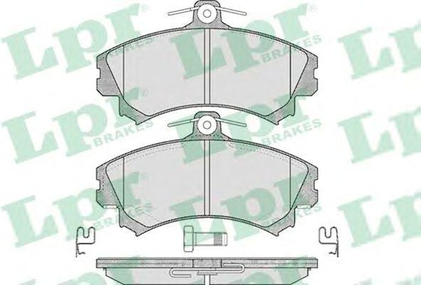 LPR 05P615 Колодки тормозные MITSUBISHI CARISMA 98>05/COLT 08>/VOLVO S40 передние