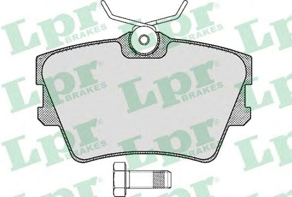 LPR 05P616 Колодки тормозные VOLKSWAGEN T4 96- без датчика задние