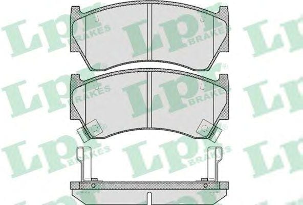 LPR 05P617 Колодки тормозные NISSAN ALMERA N15 95-98 передние