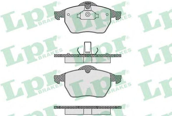 LPR 05P635 Колодки тормозные дисковые