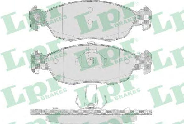 LPR 05P644 Колодки тормозные CITROEN XSARA/SAXO/PEUGEOT 106/205/306 передние