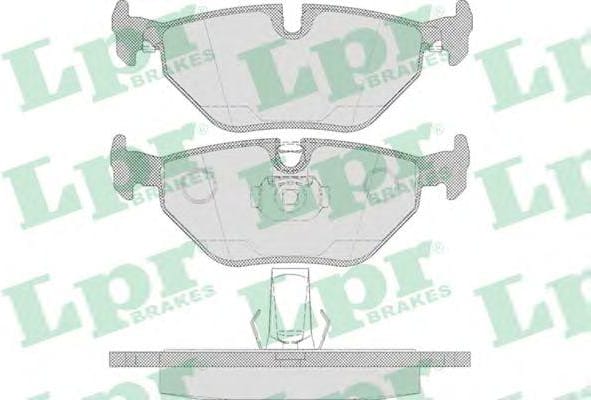 LPR 05P650 Колодки тормозные дисковые