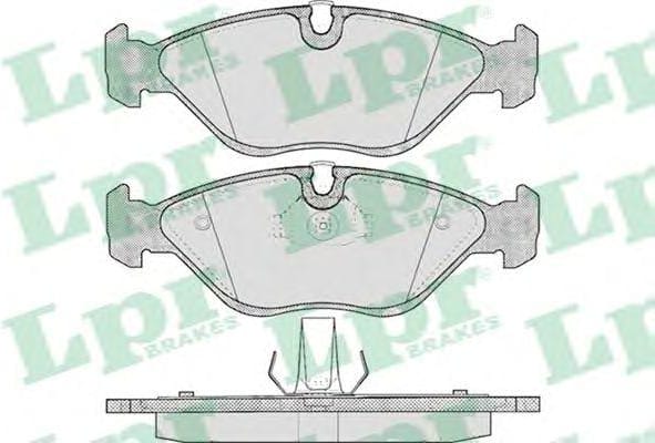 LPR 05P656 Колодки тормозные OPEL VECTRA A/B 88-03 передние