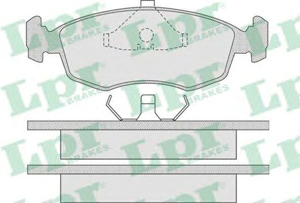 LPR 05P678 Колодки тормозные FORD ESCORT/SIERRA/SCORPIO 84-95 передние