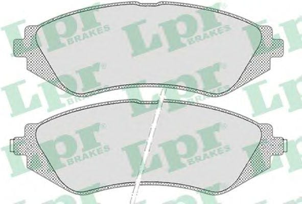 LPR 05P682 Колодки тормозные дисковые