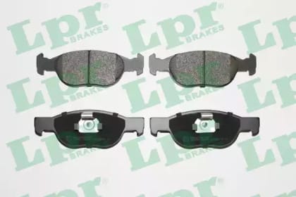 LPR 05P687 Колодки тормозные FIAT PUNTO 1.2 97- передние