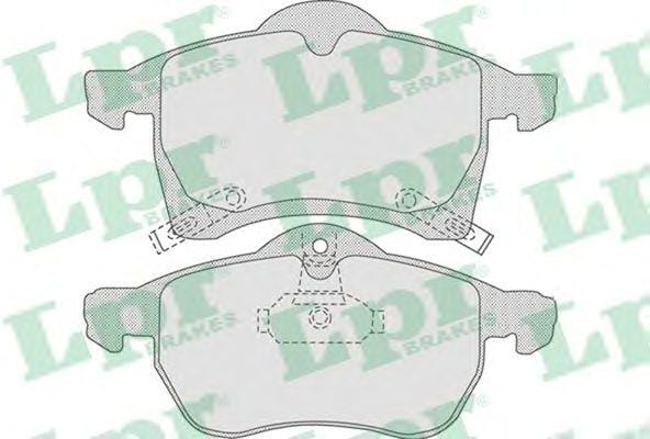 LPR 05P690 Колодки тормозные OPEL ASTRA G 1.8-2.2 16v/ZAFIRA A/B 1.6/1.8 передние