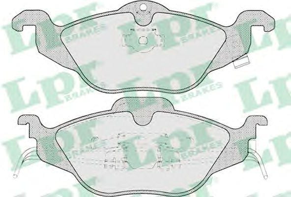 LPR 05P698 Комплект тормозных колодок 05P698