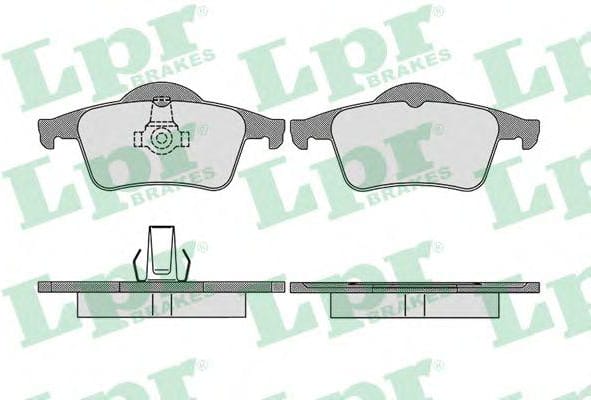 LPR 05P705 Колодки тормозные дисковые