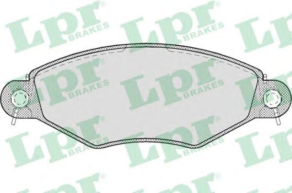 LPR 05P708 Колодки тормозные дисковые