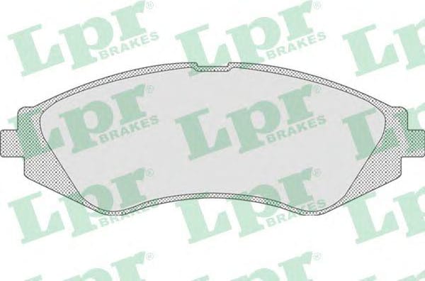 LPR 05P710 Колодки тормозные дисковые