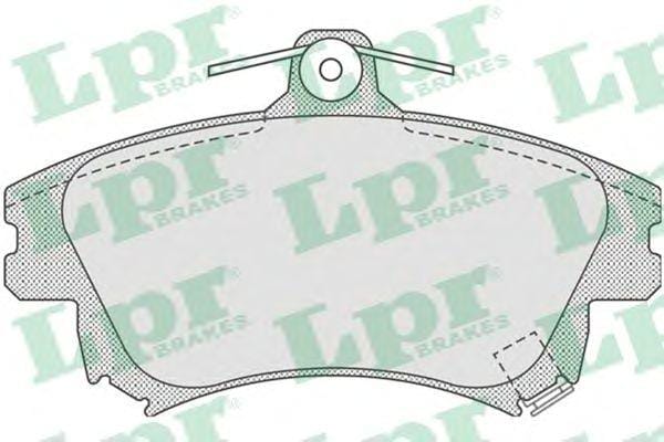 LPR 05P711 Колодки тормозные MITSUBISHI CARISMA 95-06/COLT 04-/VOLVO S40/V40 -04 передние