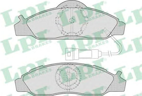 LPR 05P721 Колодки тормозные SSANGYONG KORANDO/MUSSO 96- передние с эл.датч.