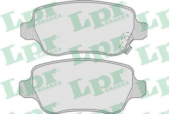 LPR 05P811 Колодки тормозные OPEL ASTRA G/H/ZAFIRA A задние