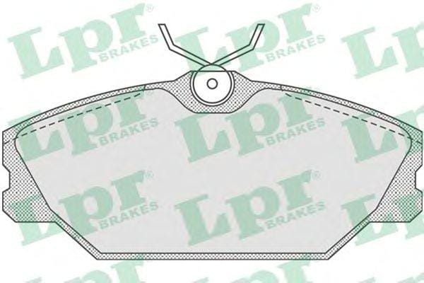 LPR 05P816 Колодки тормозные дисковые