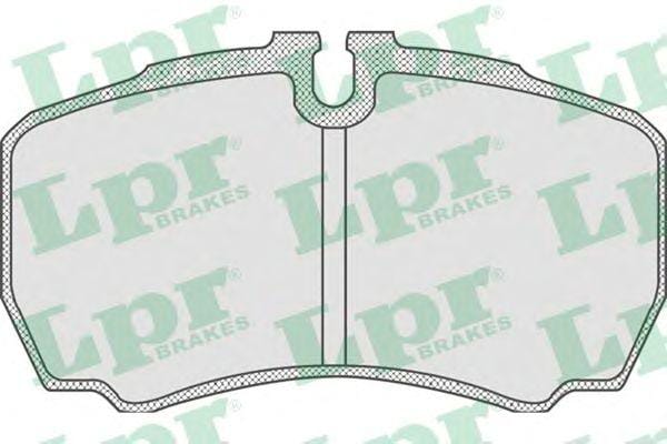 LPR 05P830 Колодки тормозные FORD TRANSIT 06-/IVECO DAILY 01- задние