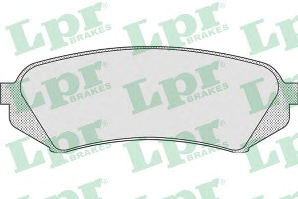LPR 05P835 Колодки тормозные дисковые