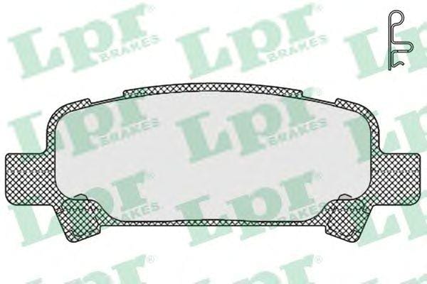 LPR 05P838 Колодки тормозные дисковые