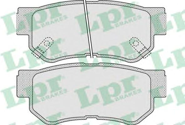 LPR 05P848 Колодки тормозные HYUNDAI GETZ/MATRIX/SANTA FE/SONATA/TUCSON/KIA SPORTAGE задние