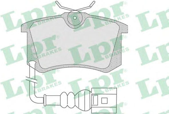 LPR 05P853 Колодки тормозные дисковые
