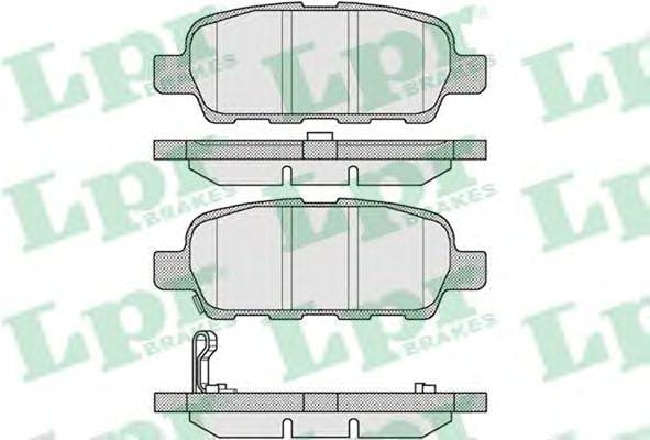 LPR 05P857 Комплект тормозных колодок 05P857