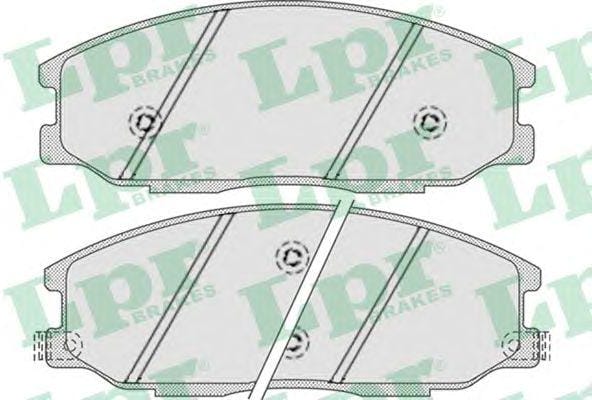 LPR 05P858 Колодки тормозные дисковые