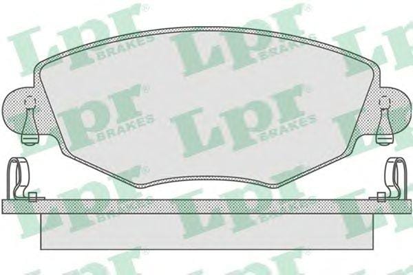 LPR 05P865 Колодки тормозные дисковые