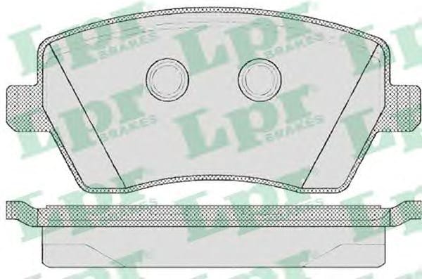 LPR 05P867 Колодки тормозные LADA LARGUS/NISSAN NOTE/RENAULT DUSTER/KANGOO/KAPTUR передние