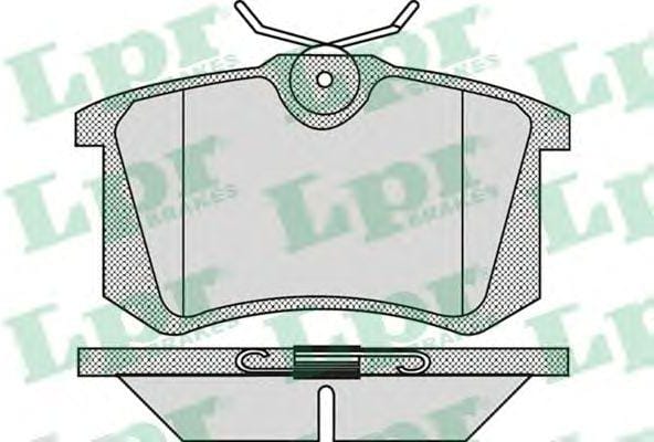 LPR 05P868 Колодки тормозные дисковые