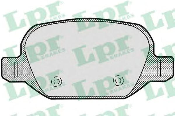 LPR 05P871 Колодки тормозные ALFA ROMEO 147 01-/156 02-05/FIAT LINEA 07- задние