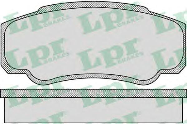 LPR 05P885 Колодки тормозные дисковые