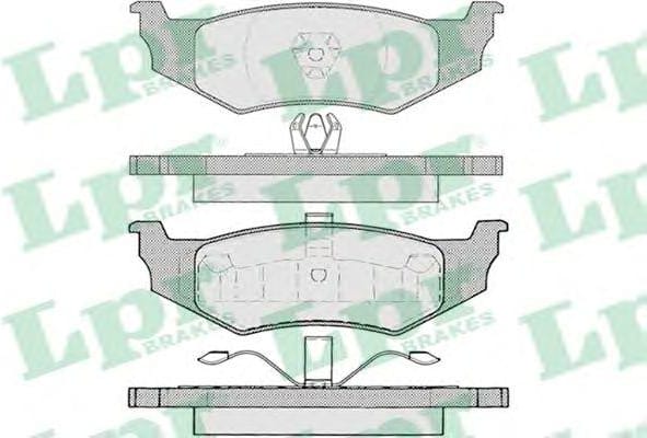 LPR 05P894 Колодки тормозные CHRYSLER 300M 98-04/PT CRUISER 01-/SEBRING 01-задние