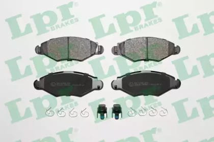 LPR 05P903 Колодки тормозные PEUGEOT 206/206SW 01>(-ABS) передние