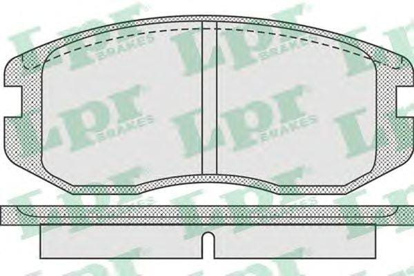 LPR 05P932 Колодки тормозные MITSUBISHI COLT/LANCER 1.3-1.6 88-03 передние