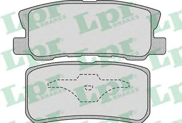 LPR 05P954 Колодки тормозные дисковые