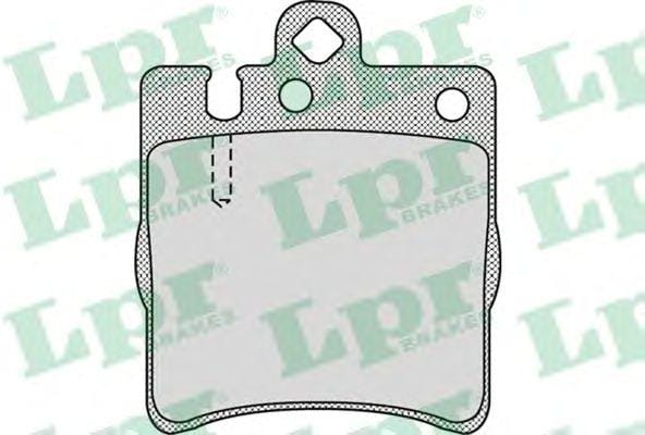 LPR 05P957 Колодки тормозные MERCEDES W203 00>/A208/A209 CLK задние