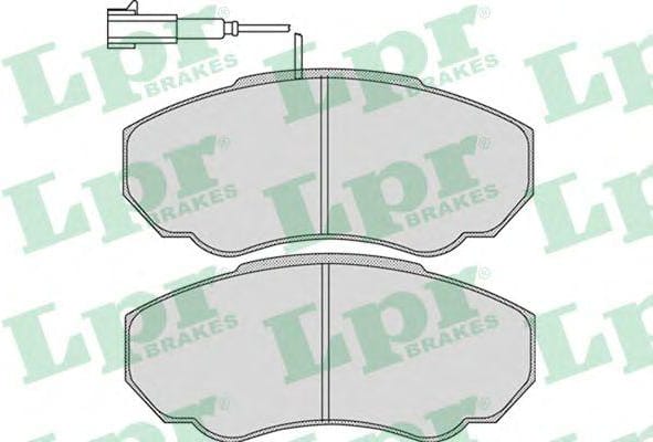 LPR 05P966 Колодки тормозные CITROEN JUMPER 02>/FIAT DUCATO 02>/PEUGEOT BOXER 02> передние