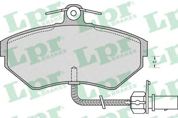 LPR 05P979 Колодки тормозные дисковые