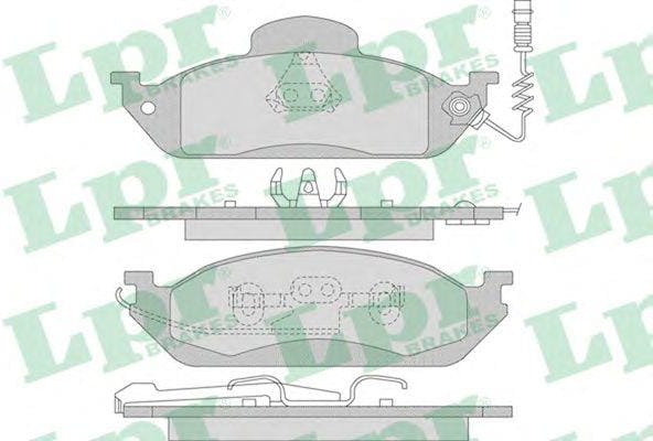 LPR 05P983 Колодки тормозные MERCEDES W163 ML230-ML430 передние
