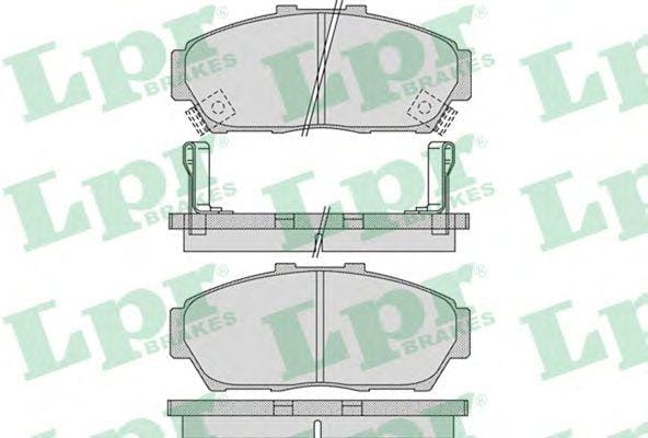 LPR 05P993 Колодки тормозные HONDA INTEGRA 1.8 Type-R 97-01 передние