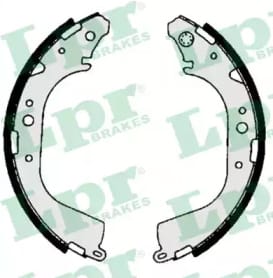 LPR 06710 Колодки торм.бар.TOYOTA 4 RUNNER 88>00/LC 70 90>96