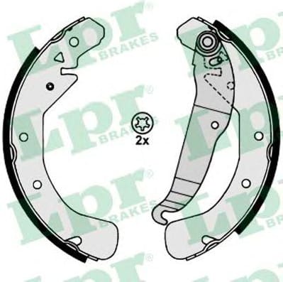 LPR 07200 Колодки торм.бар.OPEL ASTRA F/G/H/VECTRA B 95-03/ZAFIRA 99-05
